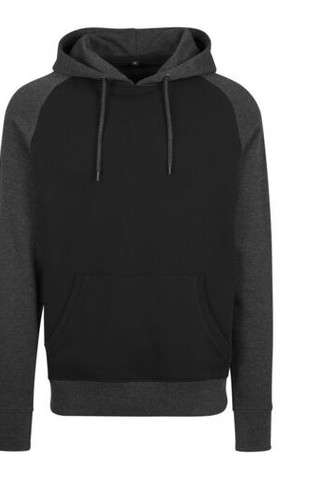 Build Your Brand BY077 - Hoodie Sweatshirt Raglan