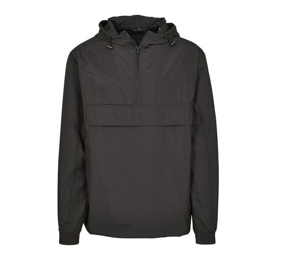 Build Your Brand BY096 - Men's Adjustable 1/4 Zip Hooded Jacket