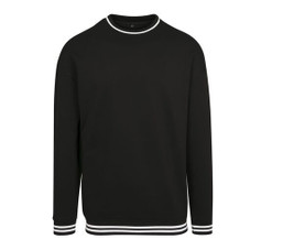 Build Your Brand BY104 - Urban Sweatshirt mit Kontraststreifen