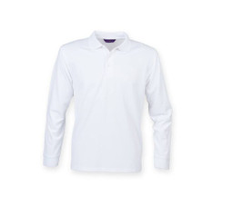 Henbury HY478 - Дишаща Cool Plus риза с дълъг ръкав тип Polo