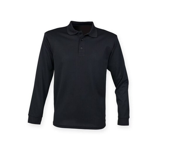 Henbury HY478 - Hengittävä Pitkähihainen Polo Cool Plus