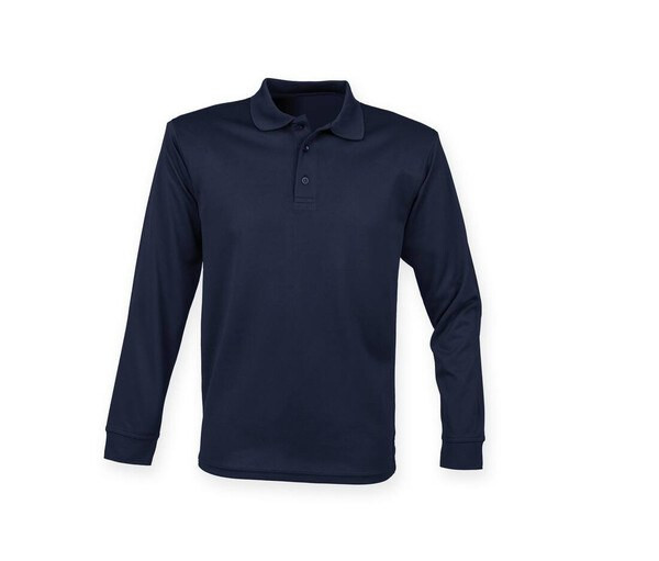 Henbury HY478 - Breathable Cool Plus Long Sleeve Polo Shirt