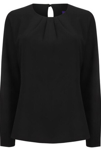 Henbury HY598 - Womens Long Sleeve Blouse