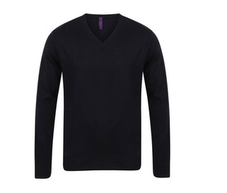 Henbury HY720 - Herren-Pullover mit V-Ausschnitt