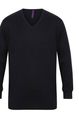 HENBURY HY720 - Pull Col V Élégant pour Homme Henbury