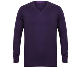 HENBURY HY720 - Pull Col V Élégant pour Homme Henbury