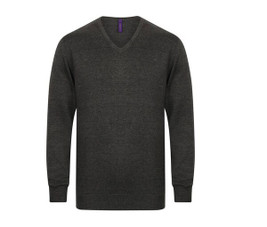 Henbury HY720 - Herren-Pullover mit V-Ausschnitt