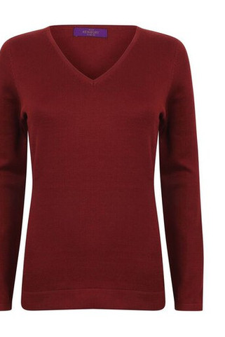 Henbury HY721 - Womens v-neck sweater