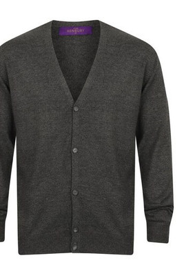Henbury HY722 - Henbury Men's Elegant V-Neck Buttoned Cardigan