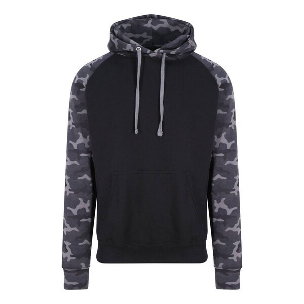 AWDIS JUST HOODS JH009 - Contrast Raglan Sleeve Baseball Hoodie