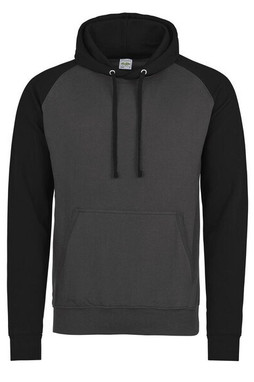 AWDIS JUST HOODS JH009 - Contrast Raglan Sleeve Baseball Hoodie