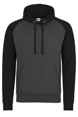 AWDIS JUST HOODS JH009 - Contrast Raglan Sleeve Baseball Hoodie