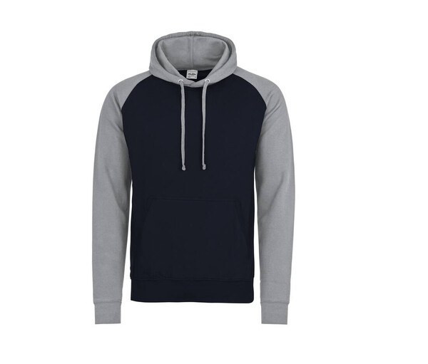 AWDIS JUST HOODS JH009 - Komfortabel Baseball Hættetrøje med Kontrastærmer