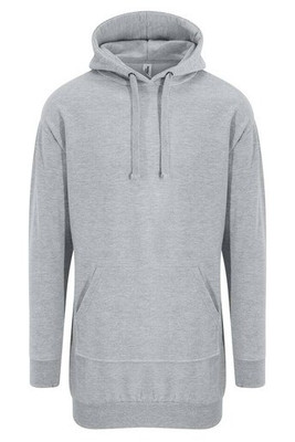 AWDIS JUST HOODS JH015 - Cozy Fleece Hooded Sweater Dress with Kangaroo Pocket