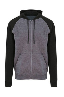 AWDIS JUST HOODS JH063 - Zipped Baseball Sweatshirt