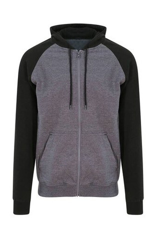 AWDIS JUST HOODS JH063 - Zipped Baseball Sweatshirt