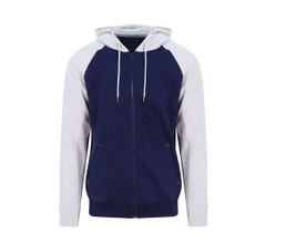 AWDIS JUST HOODS JH063 - Baseball-Sweatshirt mit Reißverschluss