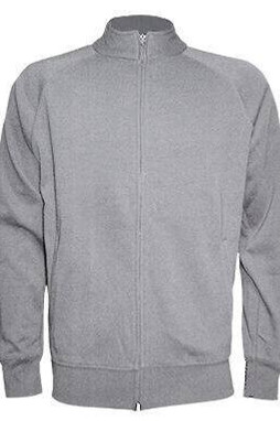 JHK JK296 - Sweat Unisexe à Grand Zip et Col Haut