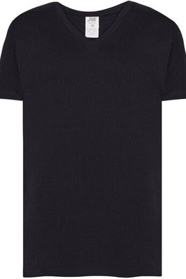 JHK JK401 - Ultra-Soft Enzyme Washed V-Neck Cotton Tee