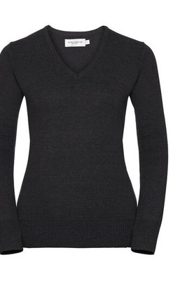 Russell Collection JZ10F - CottonBlend V-Neck Quick-Dry Pullover Sweater