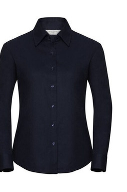 Russell Collection JZ32F - Long Sleeve Easy Care Oxford Bluse