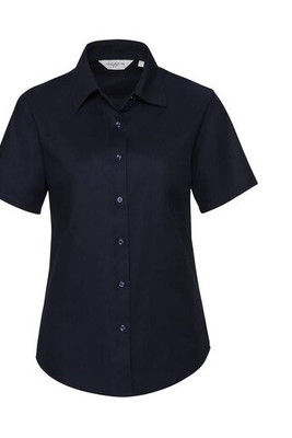 Russell Collection JZ33F - Easy Care Oxford Overhemd Met Korte Mouw