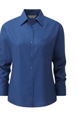 Russell Collection JZ34F - Blusa Popline de Manga Comprida