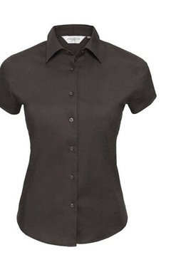 Russell Collection JZ47F - Camicia a maniche corte da donna