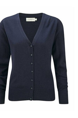 Russell Collection JZ715 - V-Ausschnitt Strickjacke Damen