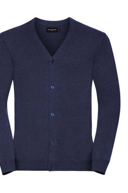 Russell JZ71M - Mens V-Neck Knitted Cardigan