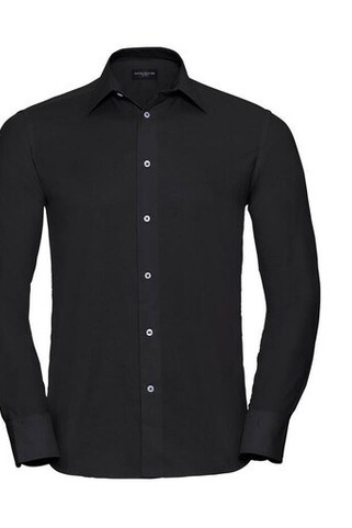 Russell Collection JZ922 - Mens Fitted Oxford Shirt with Italian Collar