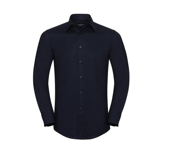 Russell Collection JZ922 - Men's Fitted Oxford Shirt with Italian Collar