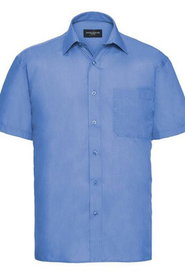 Russell Collection JZ935 - Men's Short Sleeve Polycotton Easy Care Poplin Shirt