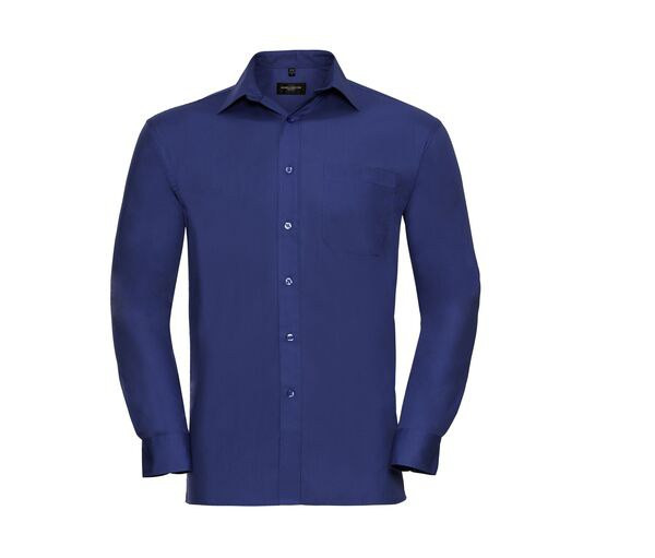Russell Collection JZ936 - Men's 100% Cotton Poplin Shirt