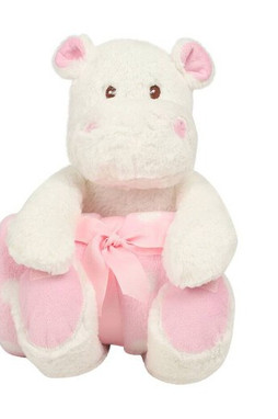 MUMBLES MM606 - Peluche hippopotame et couverture