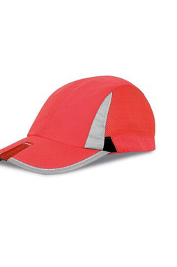 Result RC086 - Cappello Sportivo Traspirante con Dettagli Riflettenti