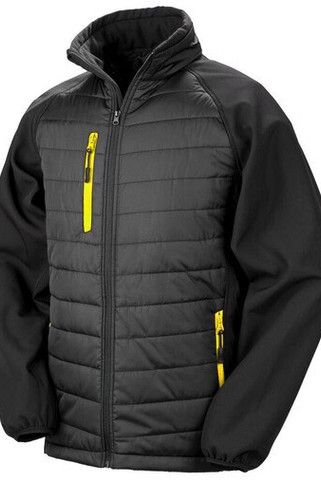 Result RS237 - Mens Quilted Softshell Jacket with Zippered Pockets