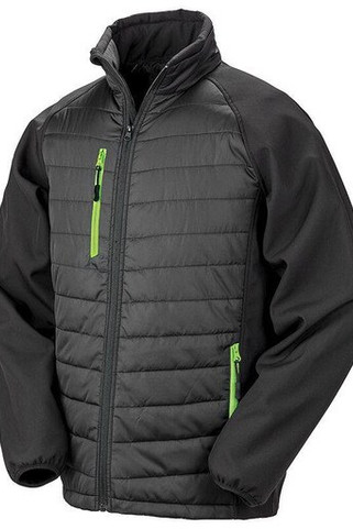 Result RS237 - Mens Quilted Softshell Jacket with Zippered Pockets