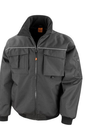 Result RS300 - Reflekterende Vindtæt Jakke med Lynlås og Lommer