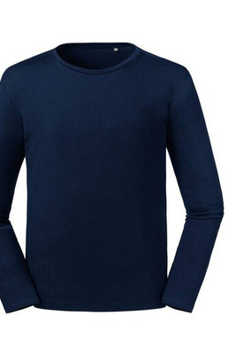 Russell RU100M - Camiseta de manga longa orgânica masculina