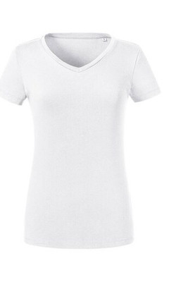 Russell RU103F - T-shirt met biologische V-hals