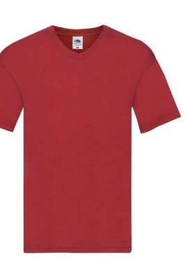 Fruit of the Loom SC224 - Comfortabele V-Hals Katoenen T-shirt voor Zomer