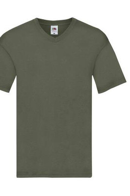Fruit of the Loom SC224 - Comfortabele V-Hals Katoenen T-shirt voor Zomer