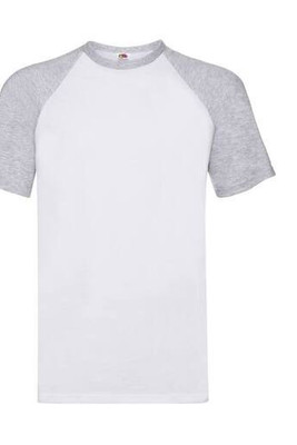 Fruit of the Loom SC237 - Korte Mouw Baseball T (61-026-0)
