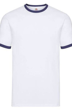 Fruit of the Loom SC245 - Ringer herr-T-shirt 100% bomull