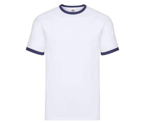 Fruit of the Loom SC245 - Ringer Men's T-Shirt 100% Cotton
