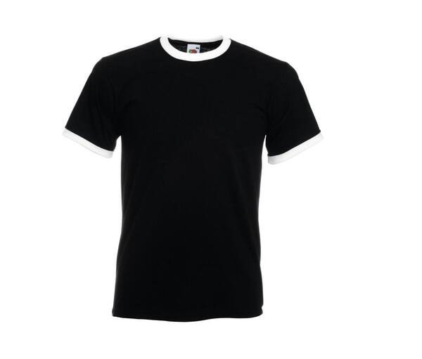 Fruit of the Loom SC245 - Ringer Men's T-Shirt 100% Cotton