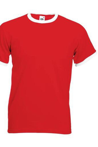 Fruit of the Loom SC245 - pánské tričko ze 100% bavlny Ringer