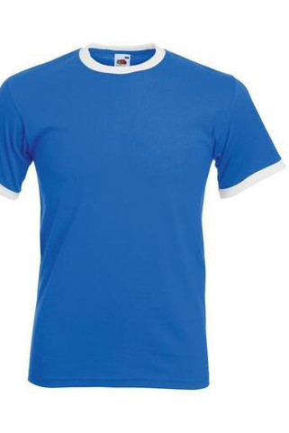 Fruit of the Loom SC245 - T-shirt męski Ringer 100% bawełna