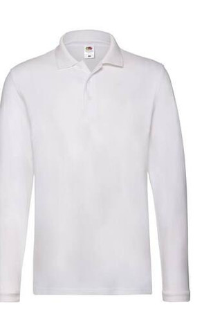 Fruit of the Loom SC384 - Polo premium a maniche lunghe da uomo
